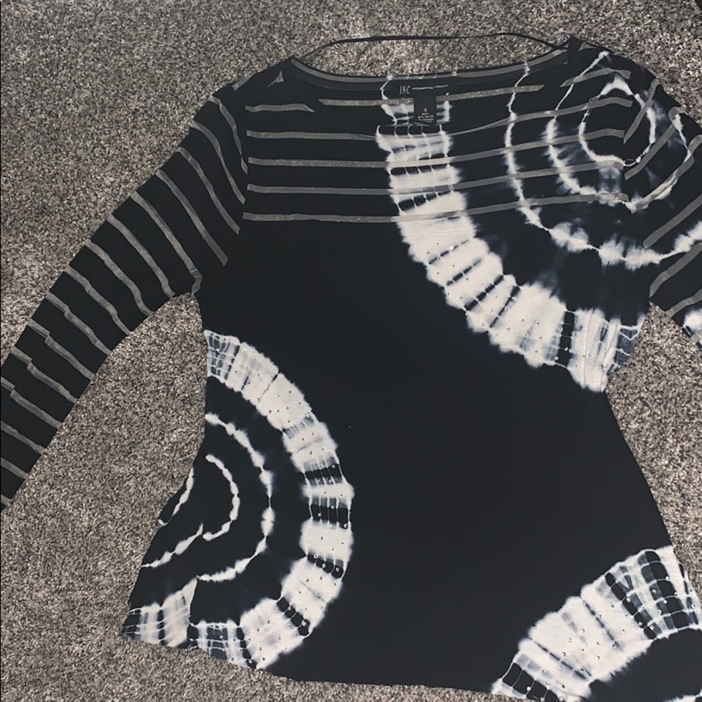 INC Woman’s Sheer Rhinestone Top - Picture 5 of 7